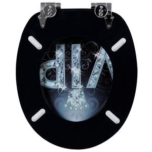 Sedile copriwater copriwater in MDF con chiusura ammortizzata VIP II 19_0000746