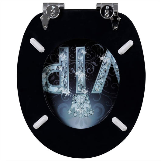 Sedile copriwater copriwater in MDF con chiusura ammortizzata VIP II 19_0000746