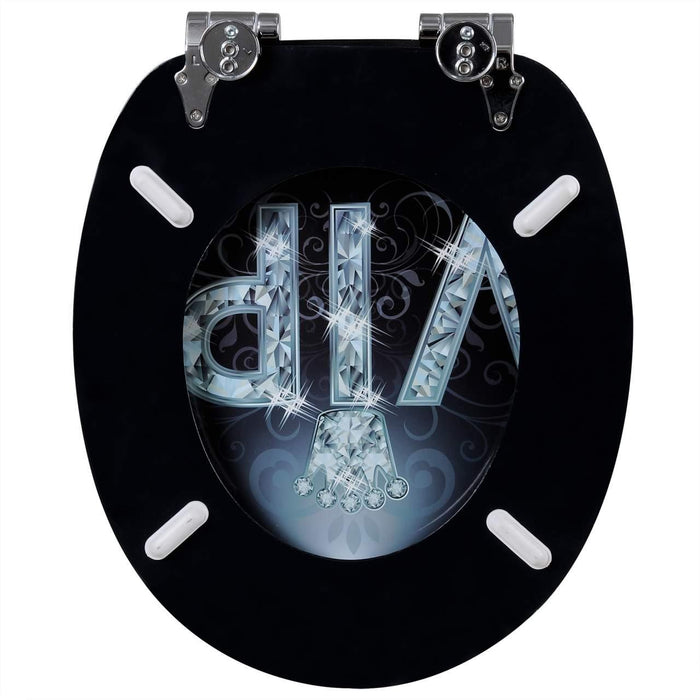 Sedile copriwater copriwater in MDF con chiusura ammortizzata VIP II 19_0000746