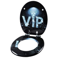 Sedile copriwater copriwater in MDF con chiusura ammortizzata VIP II 19_0000746