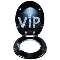 Sedile copriwater copriwater in MDF con chiusura ammortizzata VIP II 19_0000746