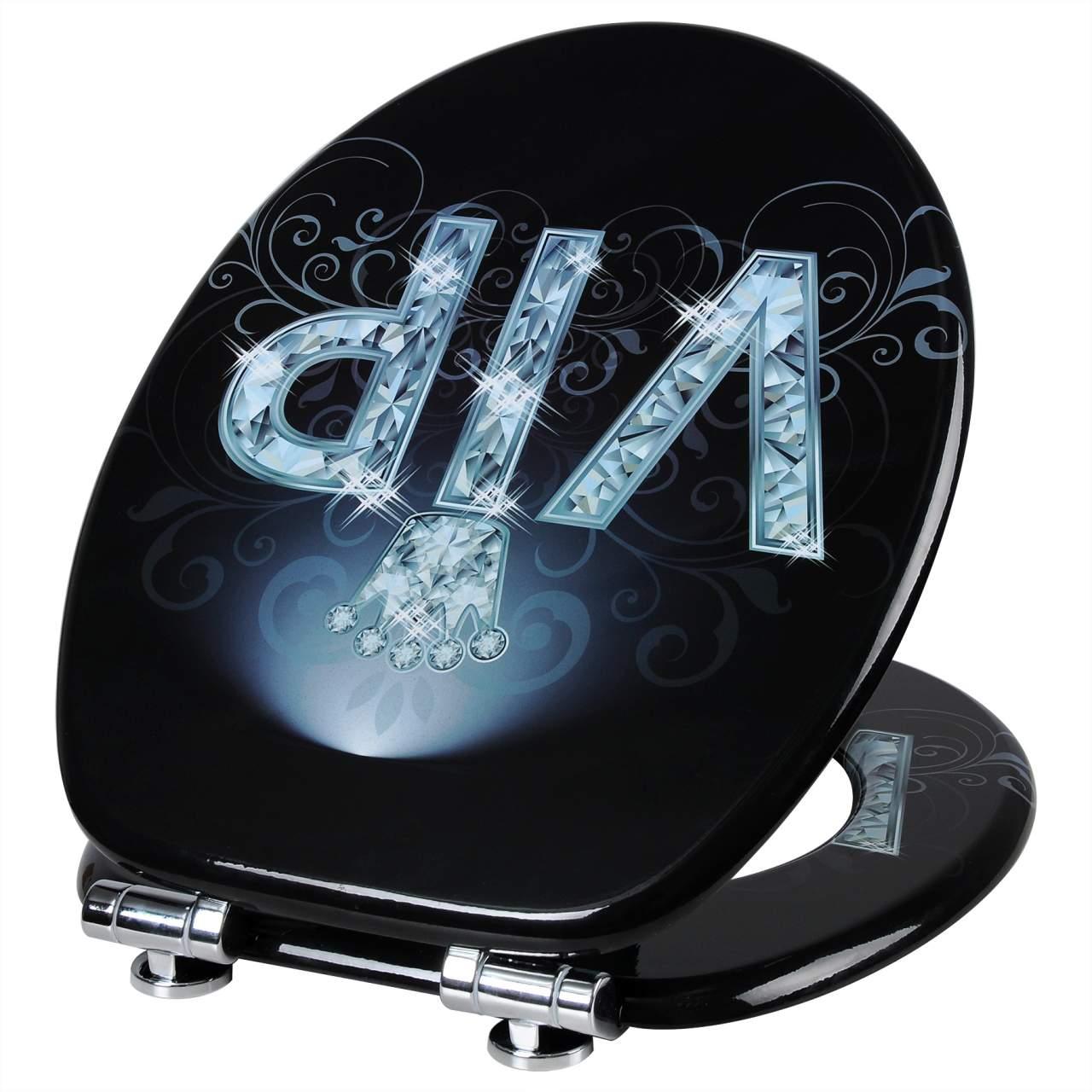 Sedile copriwater copriwater in MDF con chiusura ammortizzata VIP II 19_0000746