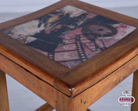 collezione hollywood - Sgabello in legno marrone - Set da 1 pz