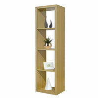Libreria verticale Cloud a 4 vani in rovere naturale 42x147 cm