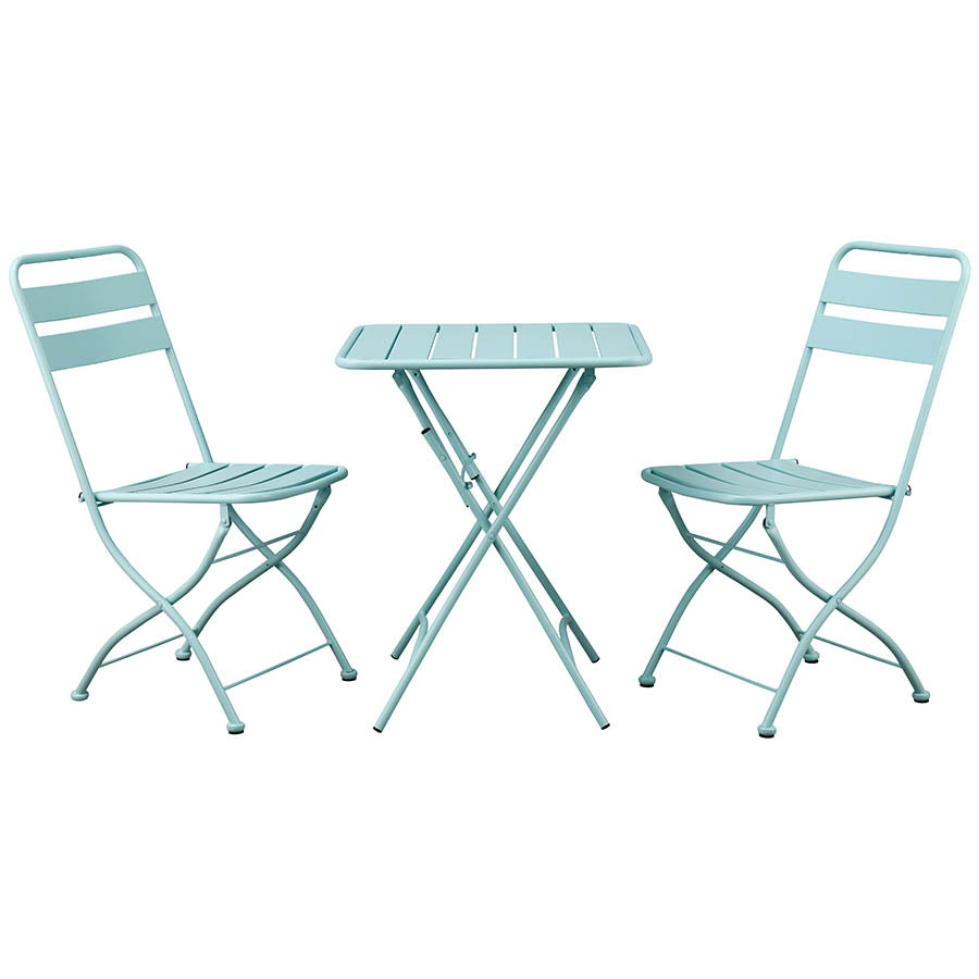 Set tavolino e sedie da esterni richiudibili acqua Mia