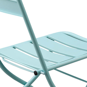 Set tavolino e sedie da esterni richiudibili acqua Mia