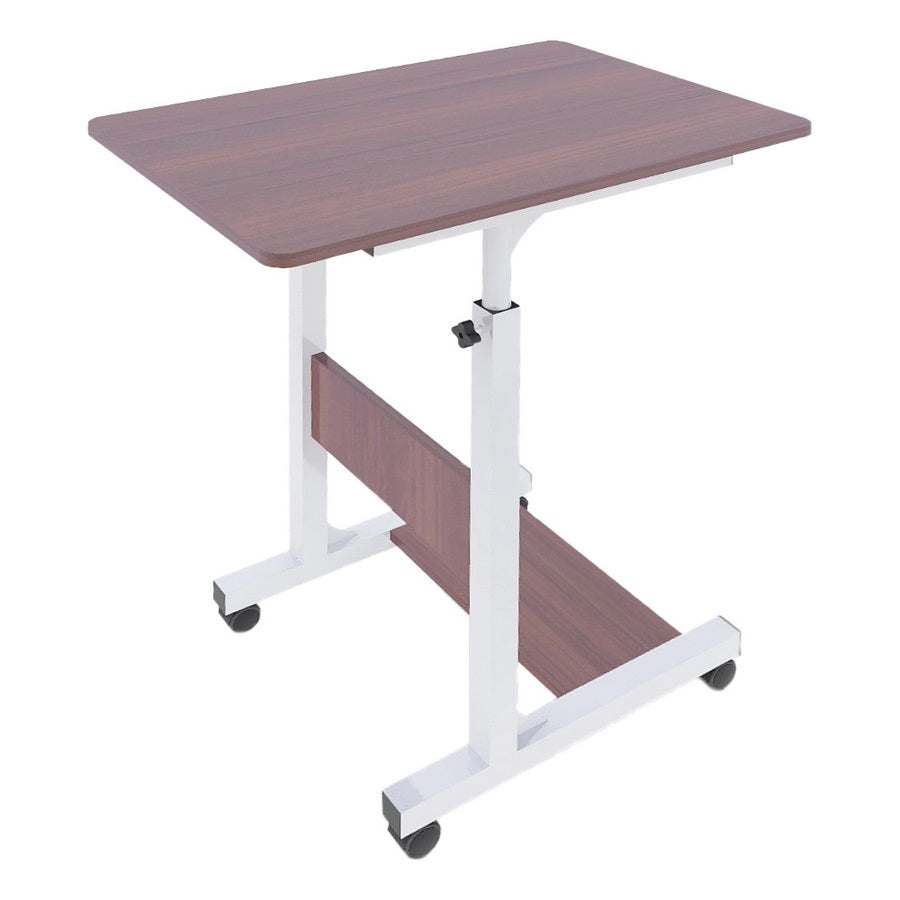 Tavolino porta pc laterale regolabile in metallo 60x86x40 cm