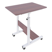 Tavolino porta pc laterale regolabile in metallo 60x86x40 cm