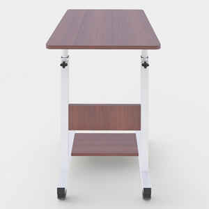 Tavolino porta pc laterale regolabile in metallo 60x86x40 cm