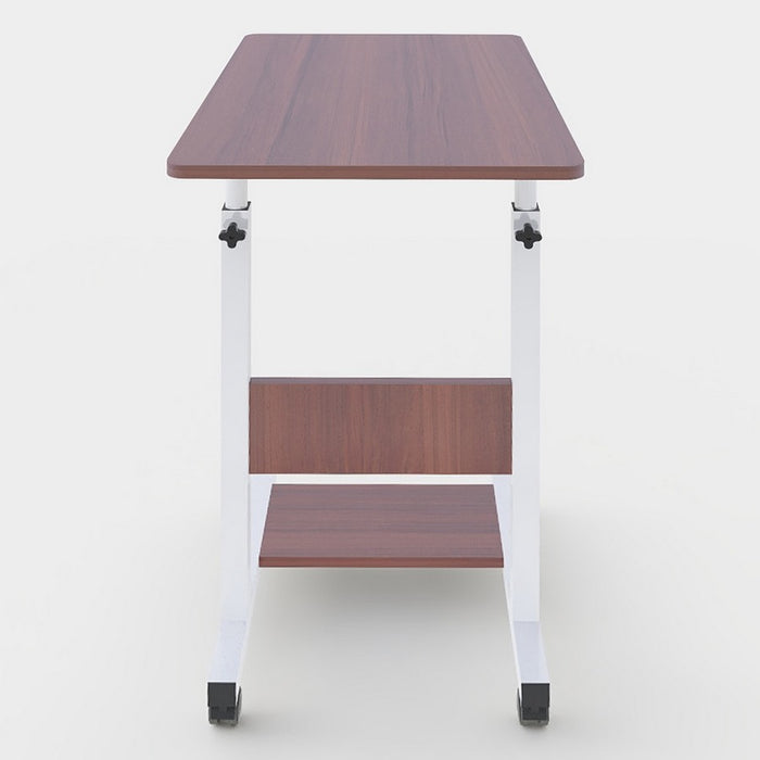 Tavolino porta pc laterale regolabile in metallo 60x86x40 cm