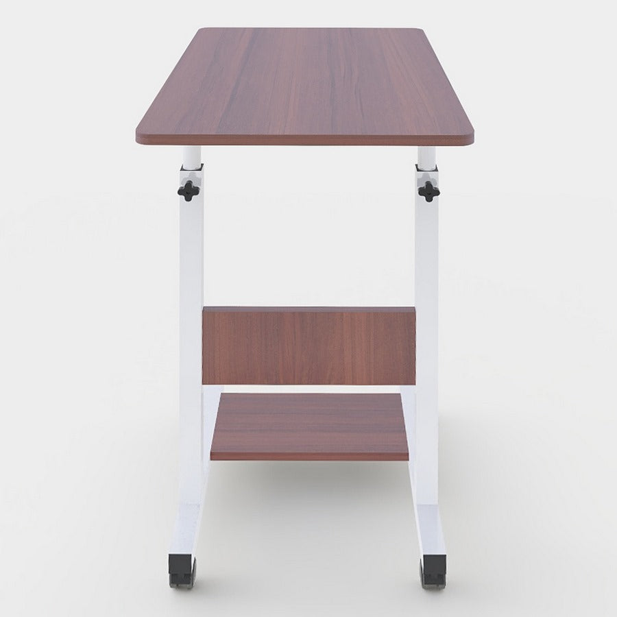 Tavolino porta pc laterale regolabile in metallo 60x86x40 cm