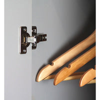 Armadio in legno grigio 2 ante e 1 cassetto 80x180x50 cm