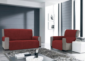 Copridivano e Copripoltrona Trapuntato Modello Willy - Poltrona - Bordeaux