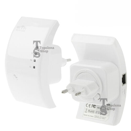WIRELESS-N WIFI REPEATER 300 Mbps RIPETITORE AMPLIFICATORE LAN RETE WPS