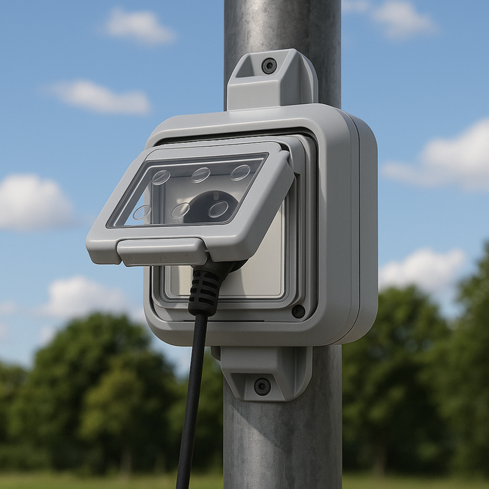 Gewiss 27057 contenitore stagno da palo 3 moduli ip55 grigio chiaro