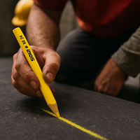 Matita speciale sb 24 colore giallo legno cantiere segnare supporti scuri