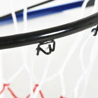 Canestro Basket da Muro con Tabellone Infrangibile e Cerchio in Acciaio, 113x61x73 cm