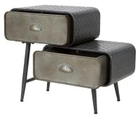 Mobiletto 2 Cassetti Iron School Cm 63X29.5X52.5