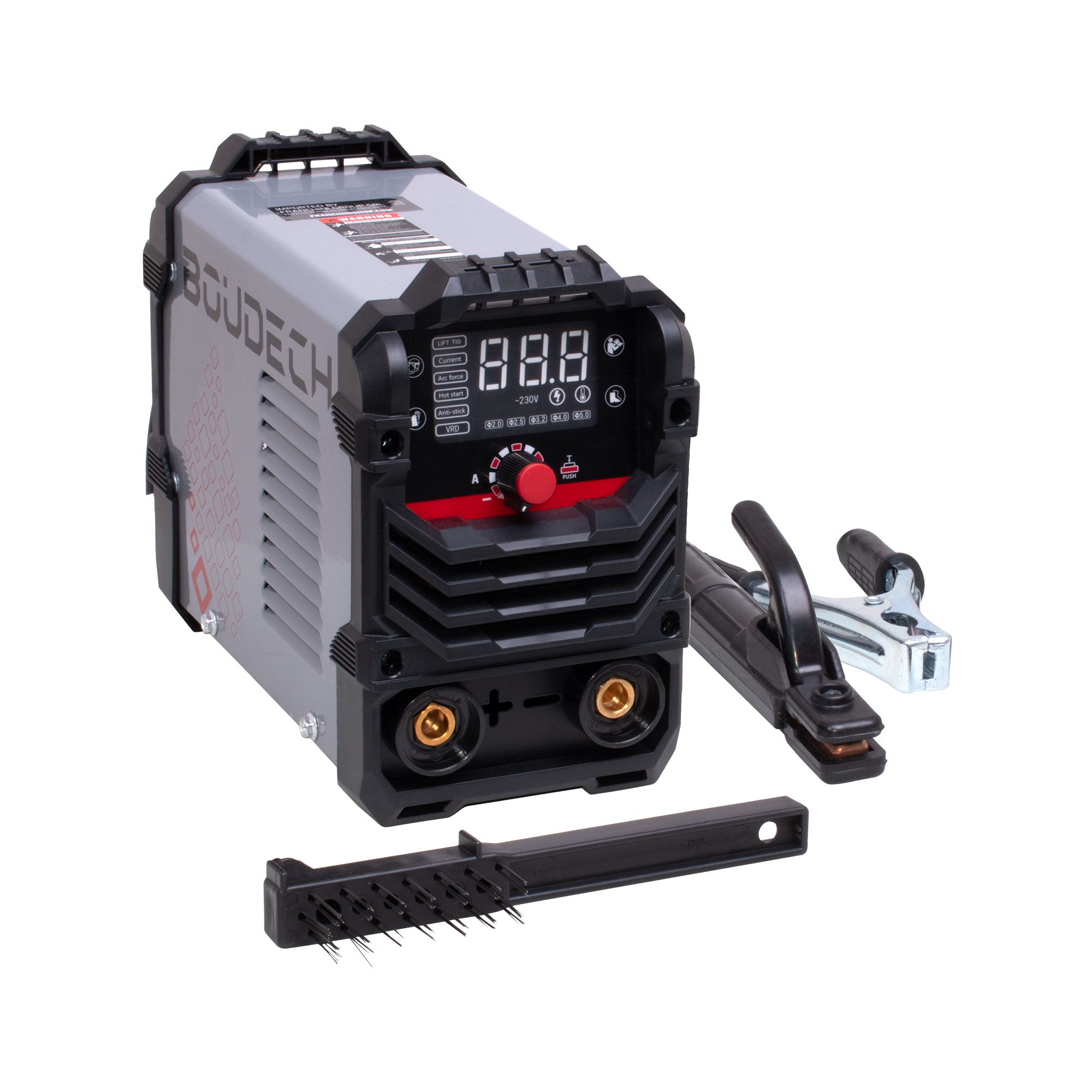 Soldering 160 - Saldatrice Inverter MMA 160A a Elettrodo 230V con Display a LED portatile con Accessori