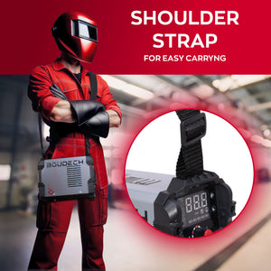 Soldering 160 - Saldatrice Inverter MMA 160A a Elettrodo 230V con Display a LED portatile con Accessori