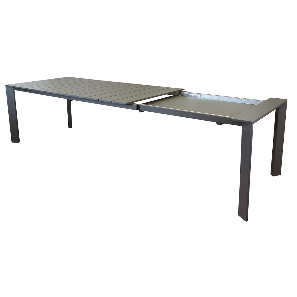 Tavolo Alluminio Taupe Sacramento 165/215X85 Cm