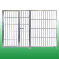 Pannello recinzione con porta cuccioli zincato a caldo da 200xh120 cm