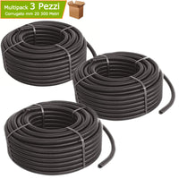 Corrugati tubi flessibili nero diametro mm 20 3 rotoli metri 300