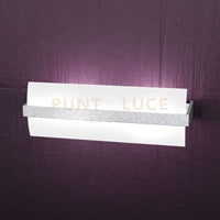 WOOD APPLIQUE CM.40 2 LUCI FOGLIA ARGENTO 1019-A40-FA