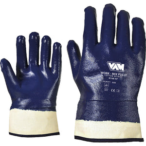 GUANTI DA LAVORO "WORK MIX FULLY" TELA SPALMATO IN NITRILE 12 PAIA TG. XL MED NM-WFMN_XL
