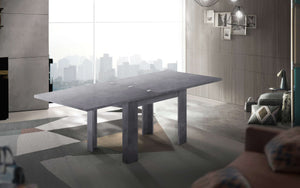 Tavolo da pranzo design allungabile a libro 90-180x90cm Jesi Liber Ardesia