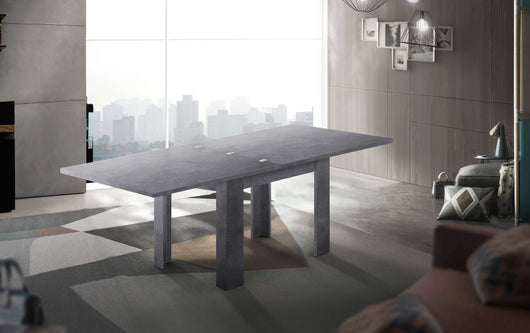 Tavolo da pranzo design allungabile a libro 90-180x90cm Jesi Liber Ardesia