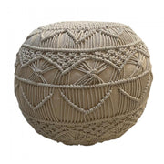 POUF MARRONE IN COTONE BODRUM