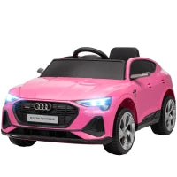 Macchina Elettrica per Bambini 12V con Telecomando, Velocità 3-8km/h, Luci e Musica, Età 3-5 Anni, Rosa