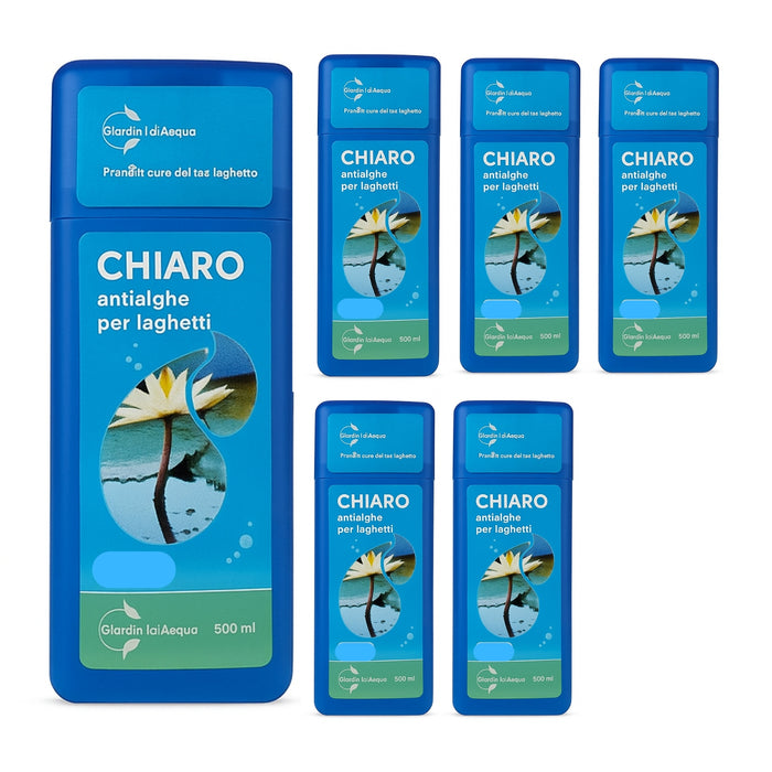 6 pezzi chiaro antialghe liquido per laghetto dose per litri 60000