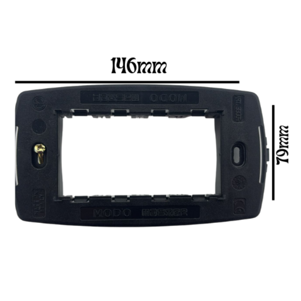 Master modo-mix supporto modulare con viti di inserimento posteriori nero *** numero posti 4 posti, confezione 1