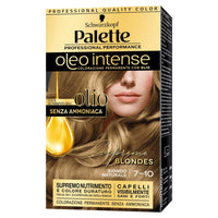 schwarzkopf palette oleo intense colorazione permanente senza ammoniaca 7-10 biondo naturale