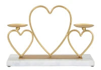 Portacandele Hearts cm cm 30X9X20
