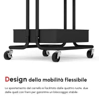 Carrello Cucina Multiuso a 3 Livelli con Cestini e Ganci Rimovibili, Ripiano con 12 Divisori, Nero