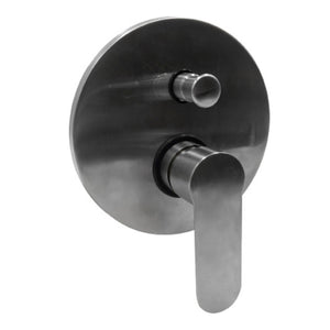 Miscelatore doccia parete oceania ad incasso con deviatore ottone nickel spazzolato *** confezione 1