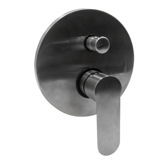 Miscelatore doccia parete oceania ad incasso con deviatore ottone nickel spazzolato *** confezione 1