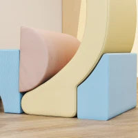 Set 5 Costruzioni Morbide per Bambini 1.5-8 Anni, in Tessuto Effetto Velluto e Spugna, Multicolore