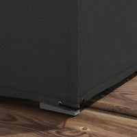 Copertura per mobili da giardino in tessuto Oxford impermeabile anti-UV, 222 x 155 x 67 cm, Nero