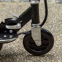 Monopattino Elettrico Pieghevole con Sella, 2 Ruote e Manubrio Regolabile, Bambini 7-12 Anni, 81.5x38x94cm, Nero