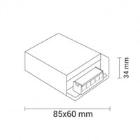 Alimentatori in metallo 12v per strisce led vari wattaggi *** potenza 36w, confezione 1