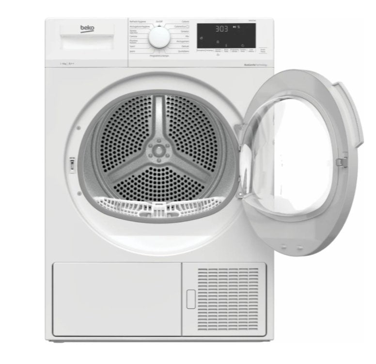 Asciugatrice a Pompa di Calore Beko 9 Kg DRX927WN Classe A++ (A84,6xL59,7xP63,3) Motore Inverter EcoGentle