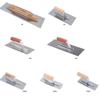 Frattone acciaio liscio rettangolare 48x13cm impugnatura legno 10x10mm raimondi