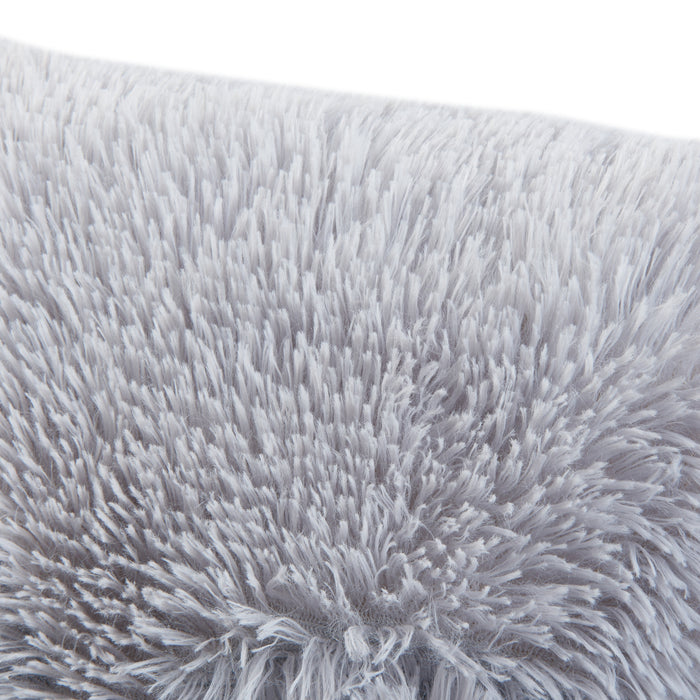 Cuscino Elettrico Capurso Termoforo 40 x 40 cm in Tessuto Peluche Grigio [en.casa]