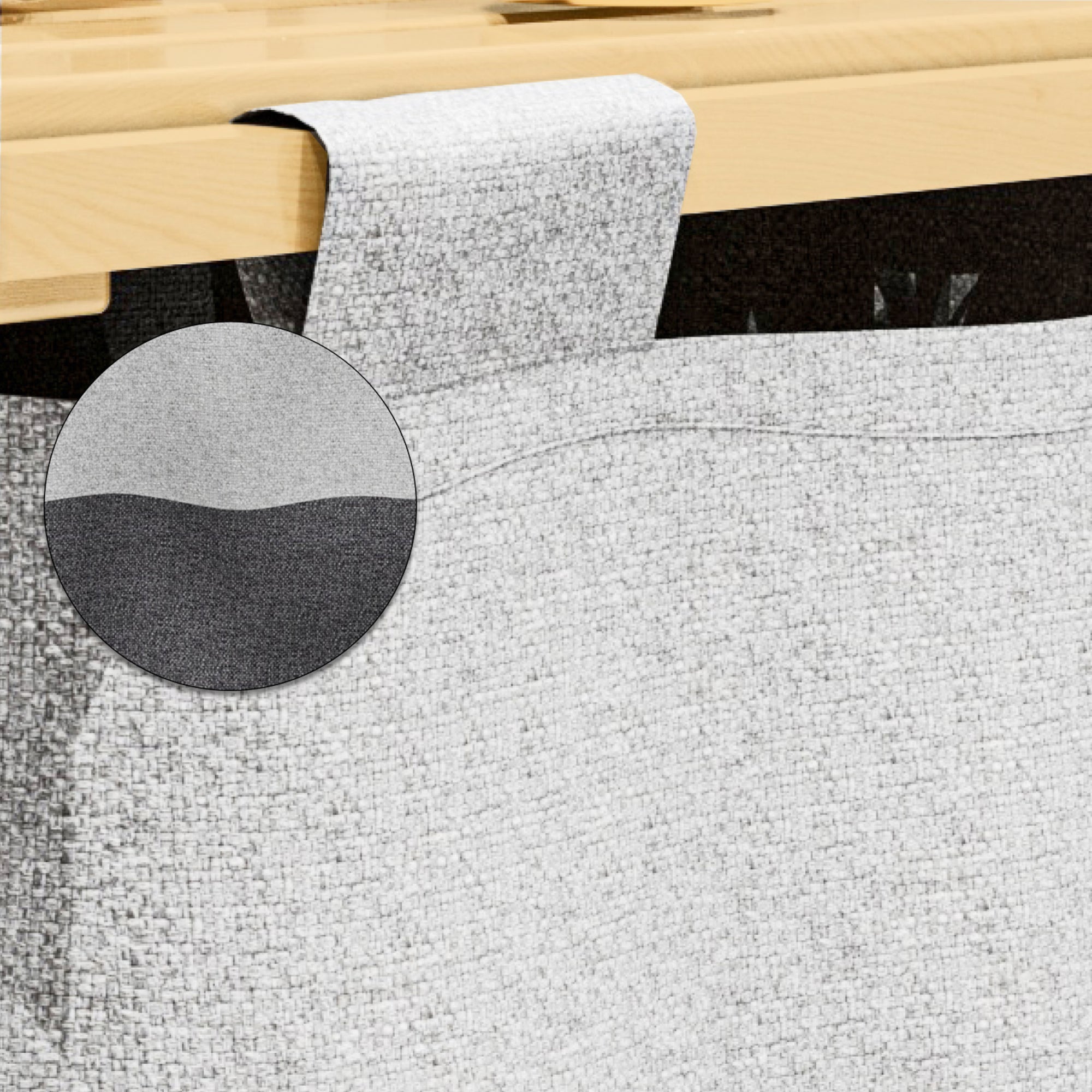 Mobile Portabiancheria Pello a 2 Ripiani in Legno e Sacco Rimovibile per Bucato [en.casa]