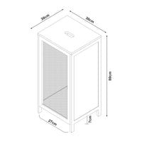 Mobile Portabiancheria Tervola Capienza 51L 80x30x30 cm [en.casa]