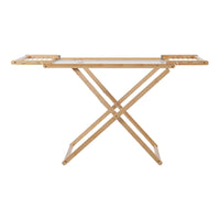 Stendino Pieghevole Fakala in Bambù - Naturale [en.casa]